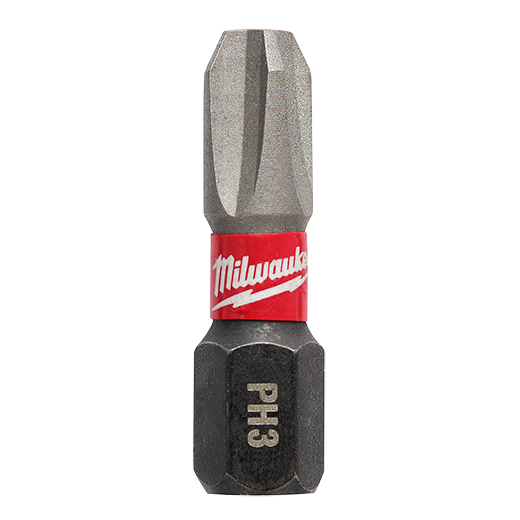 Milwaukee SHOCKWAVE Insert Bit Phillips #3 (25 Pack) from GME Supply