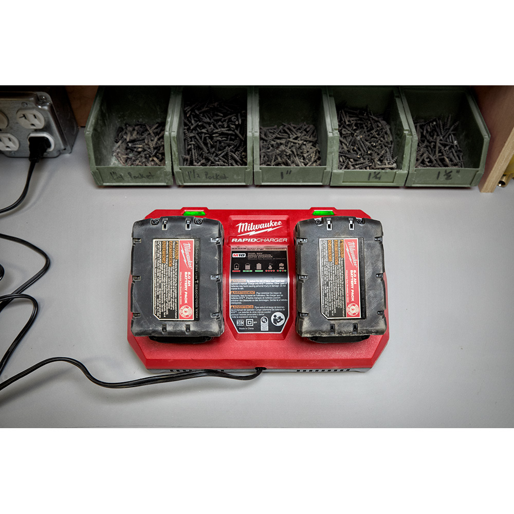 Milwaukee M18 Dual Bay Simultaneous Rapid Charger from GME Supply