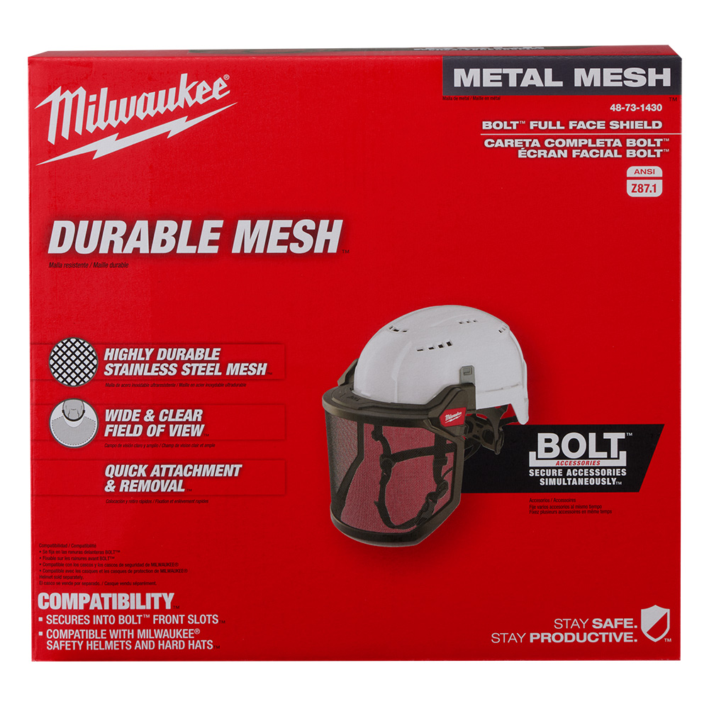 Milwaukee BOLT Mesh Full Face Shield from GME Supply