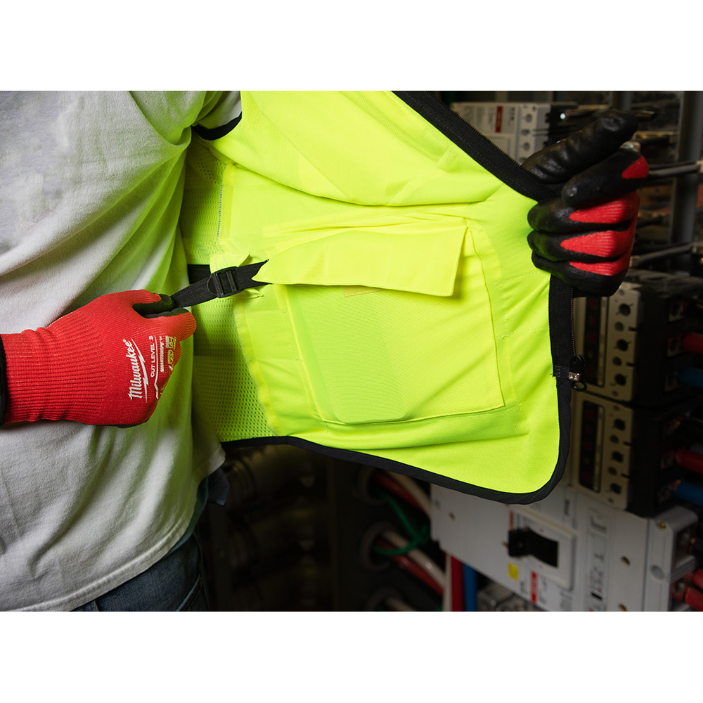 Milwaukee Class 2 High Visibility Orange Performance Safety VestMilwaukee Class 2 High Visibility Orange Performance Safety Vest from GME Supply