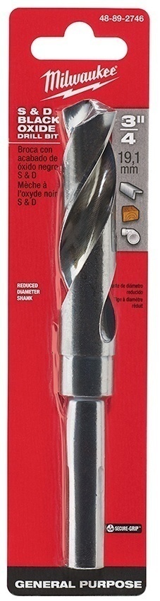 Milwaukee S&D Black Oxide Drill Bit from GME Supply