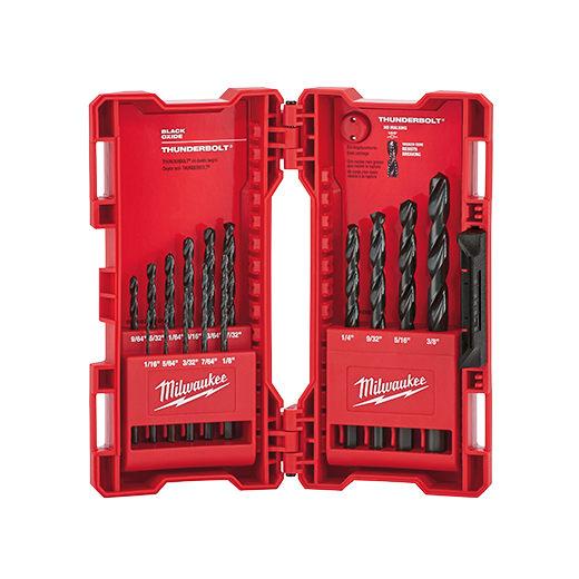 Milwaukee THUNDERBOLT 15 Piece Black Oxide Drill Bit Set from GME Supply