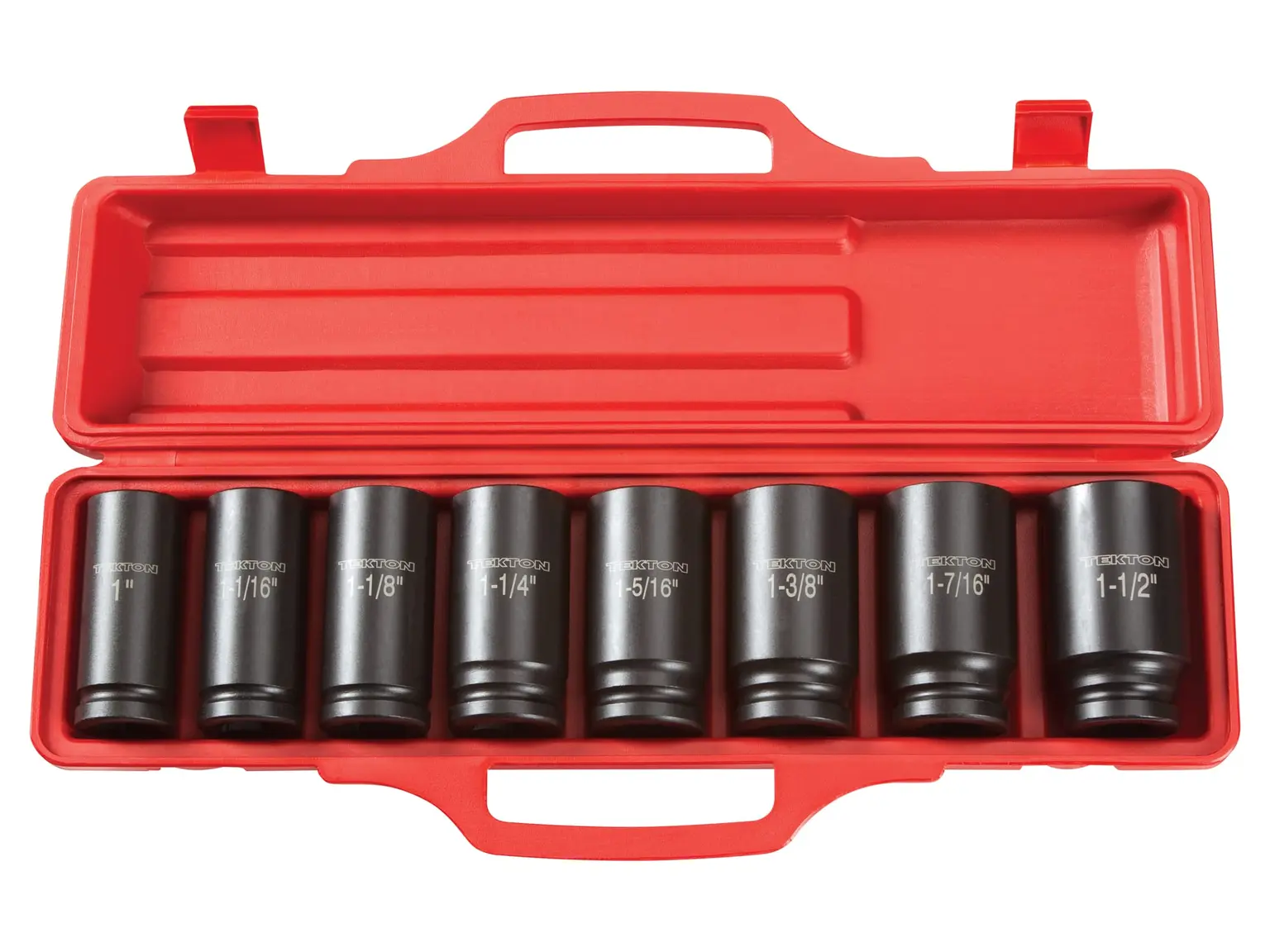 Tekton 3/4 Inch Drive Deep 6 Point Impact Socket Set (8 Piece) from GME Supply