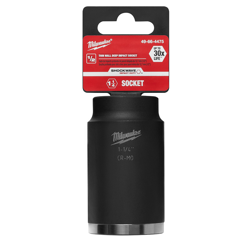 「nk」shadow6US9 Milwaukee SHOCKWAVE Impact 1/2 Inch Deep Well Socket - GME