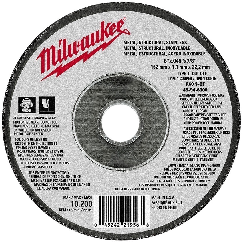 milwaukee-type-1-cut-off-wheel-gme-supply