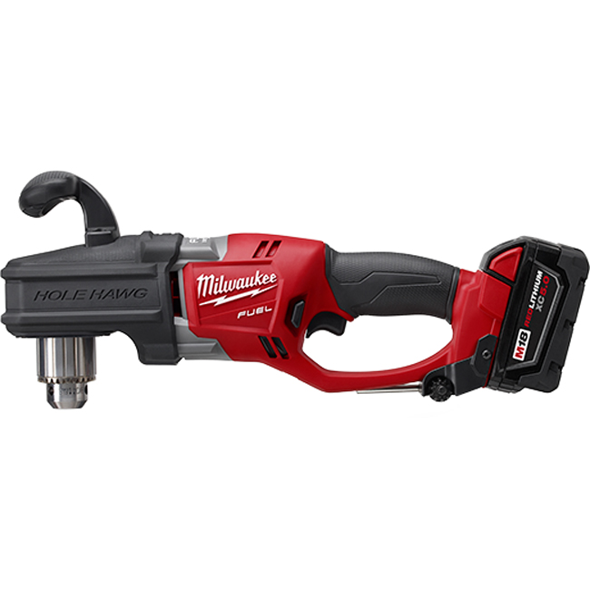 Milwaukee M18 FUEL HOLE HAWG 1/2 Inch Right Angle Drill Kit from GME Supply