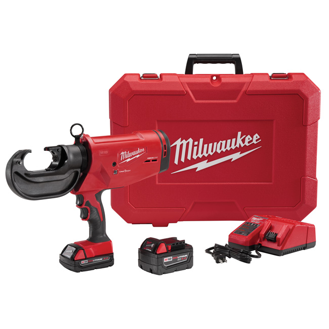 Milwaukee M18 FORCE LOGIC 750 MCM Crimper Kit from GME Supply