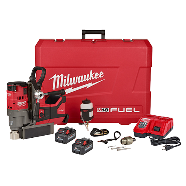 Milwaukee M18 FUEL 1-1/2 Inch Magnetic Drill with Optional Kit from GME Supply