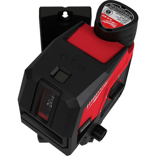 Milwaukee M12 Green Cross Line and Plumb Points Laser with Optional Kit from GME Supply