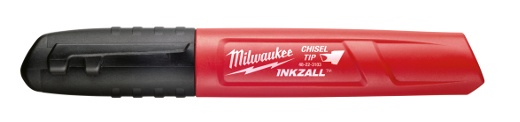 Milwaukee Inkzall Black Medium Chisel Marker from GME Supply