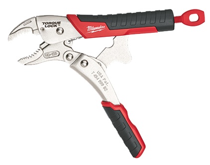 Milwaukee 7 Inch TORQUE LOCK Curved Jaw Locking Pliers from GME Supply