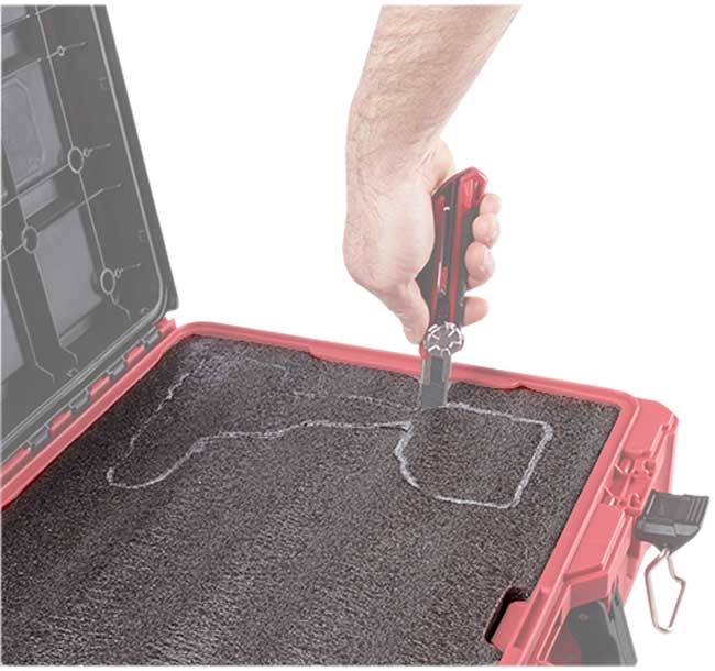 Milwaukee PACKOUT Tool Case with Foam Insert Milwaukee PACKOUT Tool Case with Foam Insert