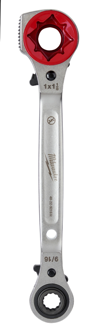Milwaukee Lineman's 5in1 Ratcheting Wrench with Milled Face from GME Supply