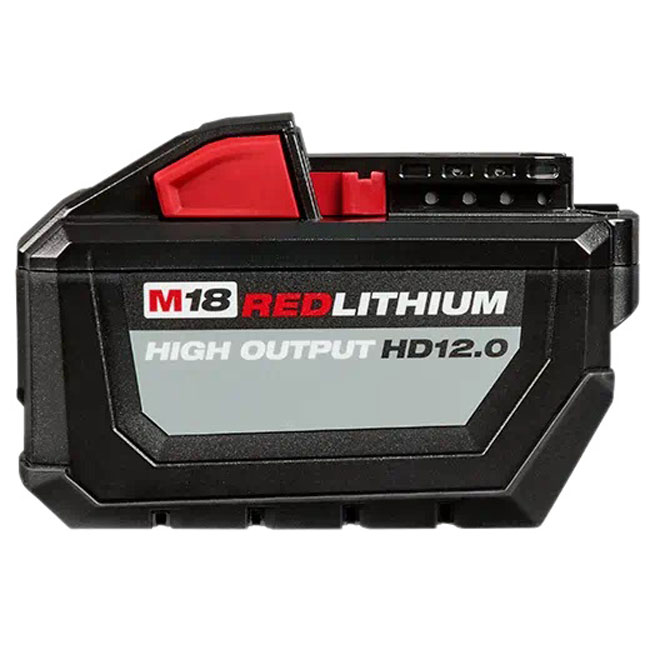 Milwaukee M18 REDLITHIUM HIGH OUTPUT HD12.0 Battery Pack with Rapid Charger from GME Supply
