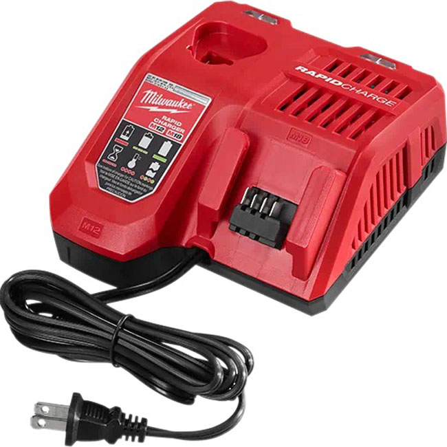 Milwaukee M18 REDLITHIUM HIGH OUTPUT HD12.0 Battery Pack with Rapid Charger from GME Supply
