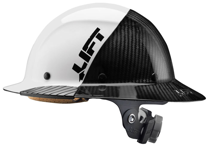 Lift Safety DAX Fifty 50 Carbon Fiber Full Brim Hardhat from GME Supply