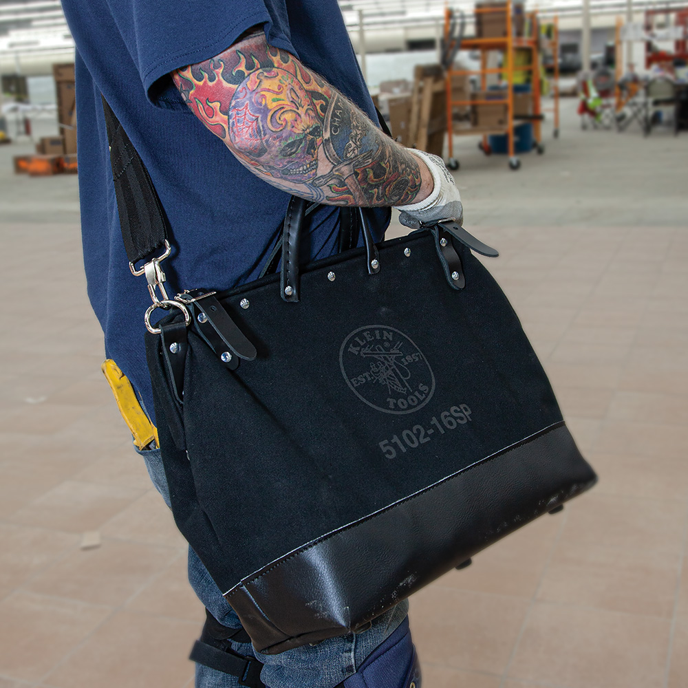 Klein Tools Black Canvas Deluxe Tool Bag from GME Supply