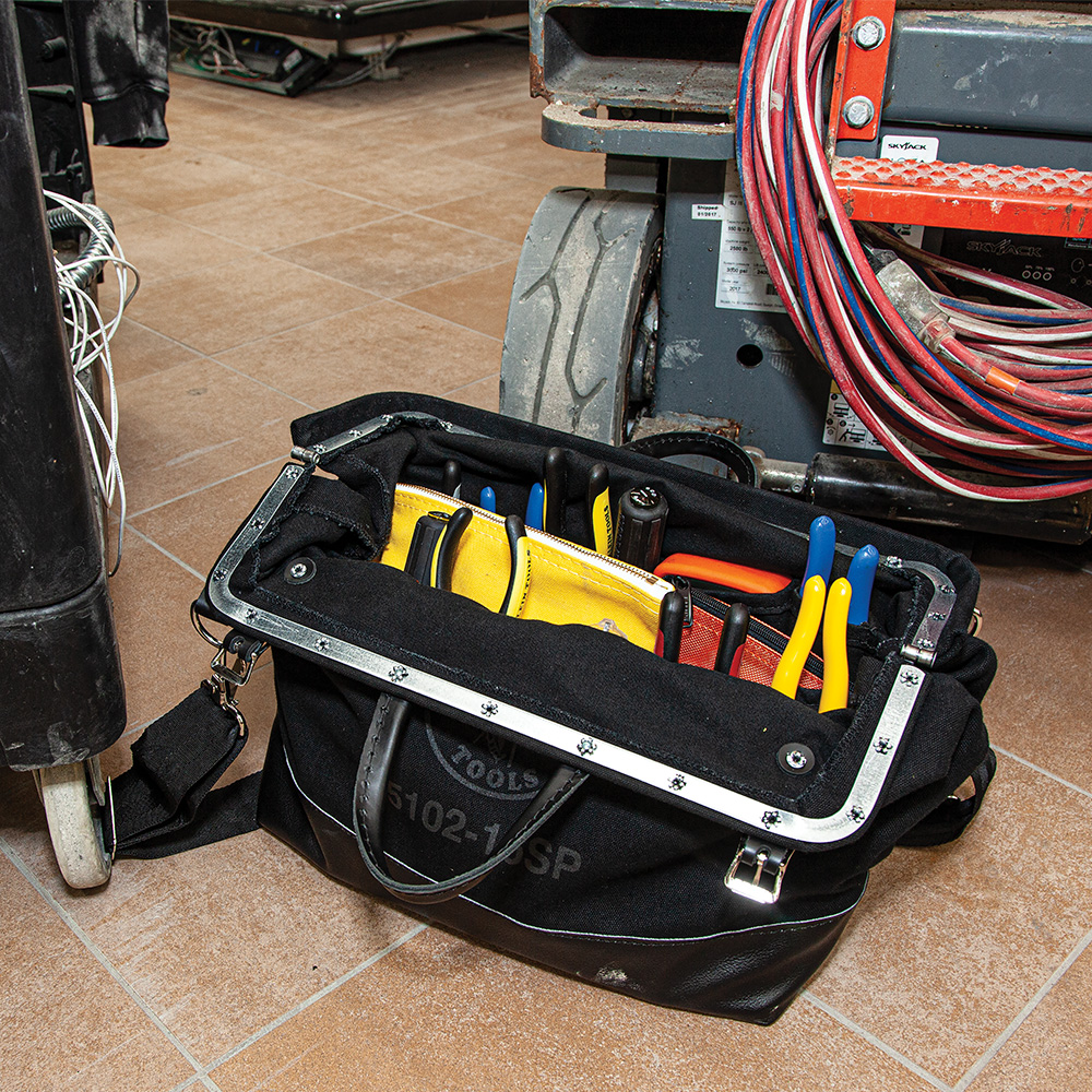 Klein Tools Black Canvas Deluxe Tool Bag from GME Supply