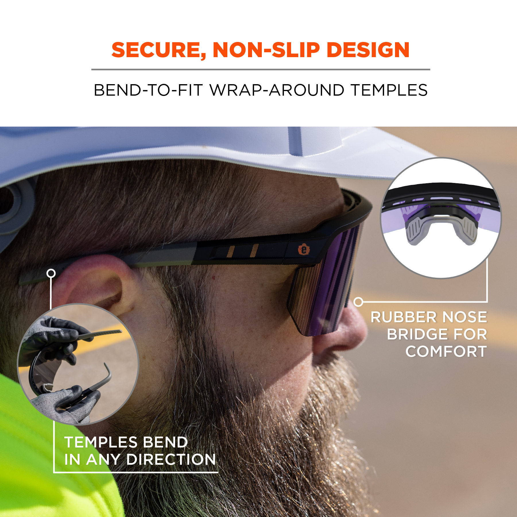 Ergodyne Skullerz AEGIR Sun Safety Glasses with Mirror Lenses GME Supply