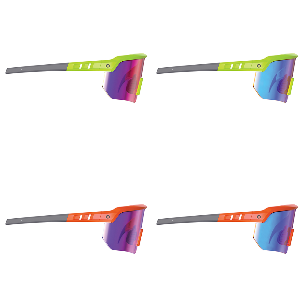Ergodyne Skullerz Aegir Anti-scratch/anti-fog Safety Glasses Orange Nylon Frame Purple Mirror Lens Ships In 1-3 Bus Days MPN# 55020 – Round Eye Supply