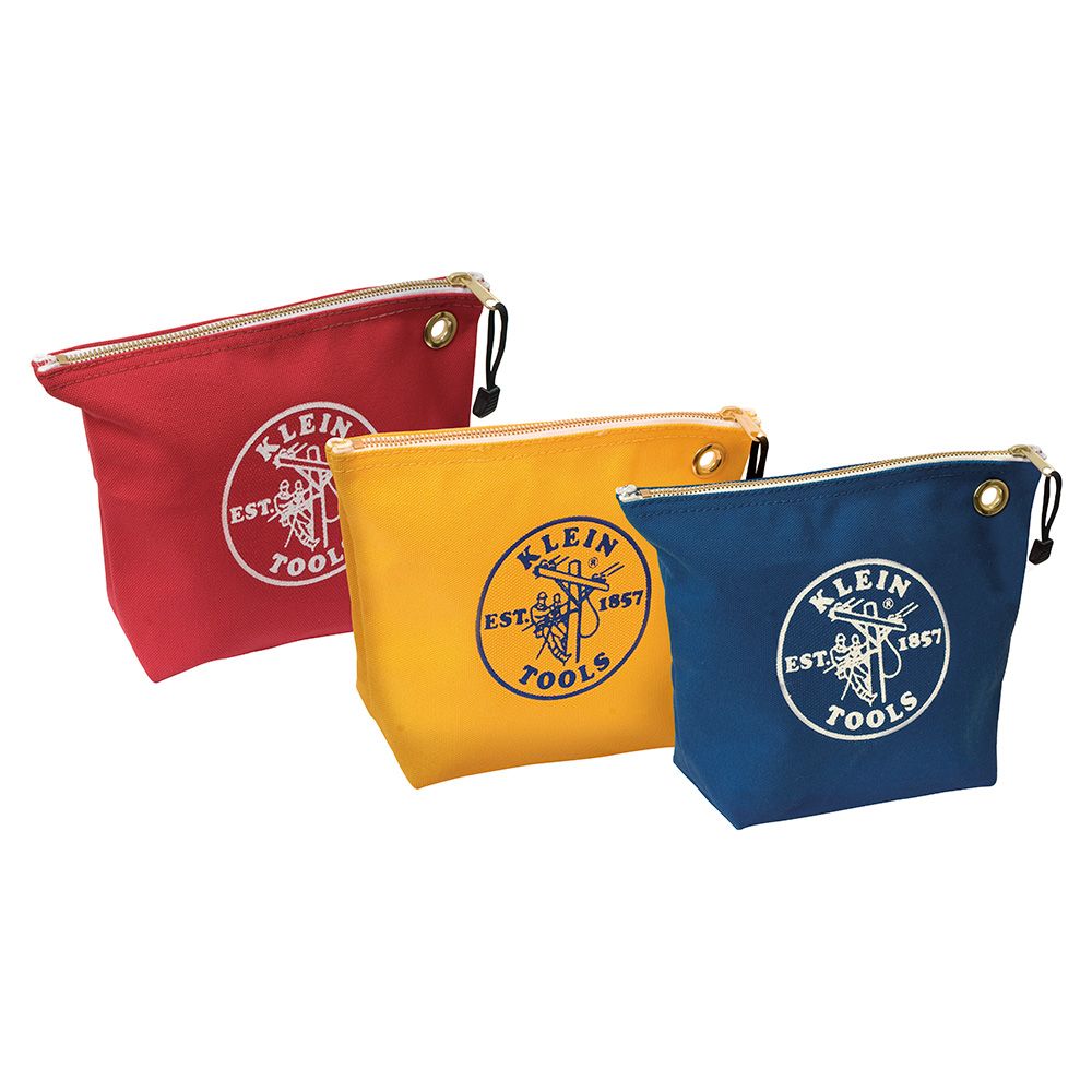 Klein Tools Assorted Canvas Tool Pouches (3 Pack) from GME Supply
