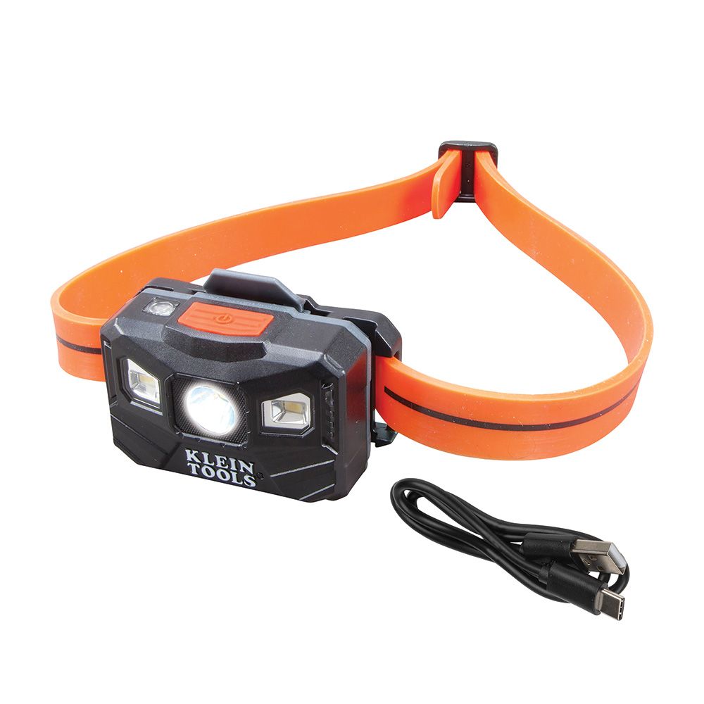 Klein Tools 400 Lumen Rechargeable Headlamp with Silicone Strap from GME Supply