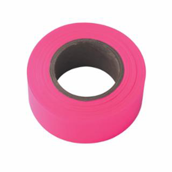 Irwin Strait-Line 150 Foot Pink Glo Flagging Tape from GME Supply