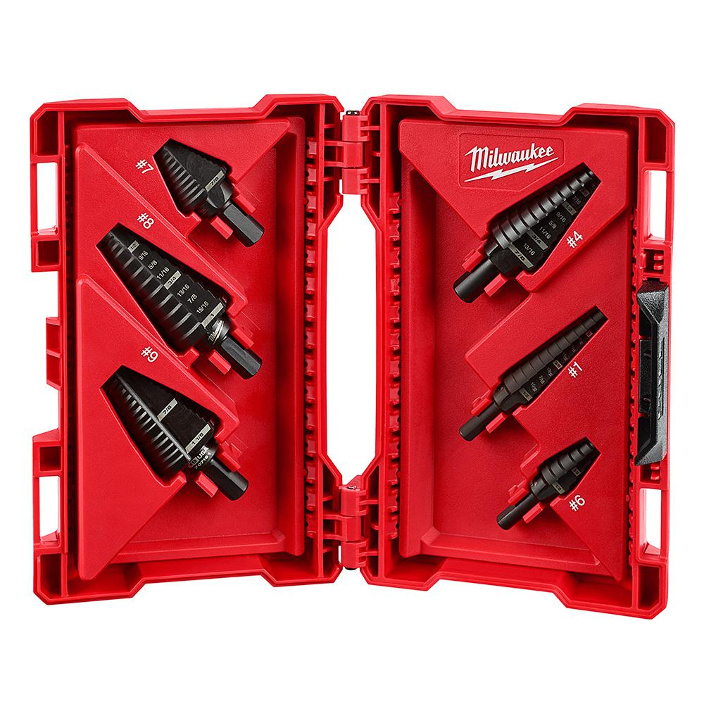 Milwaukee Step Drill Bit 6-Piece Set from GME Supply