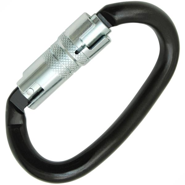 Kong Ovalone DNA Black Polish Twistlock ANSI Carabiner from GME Supply