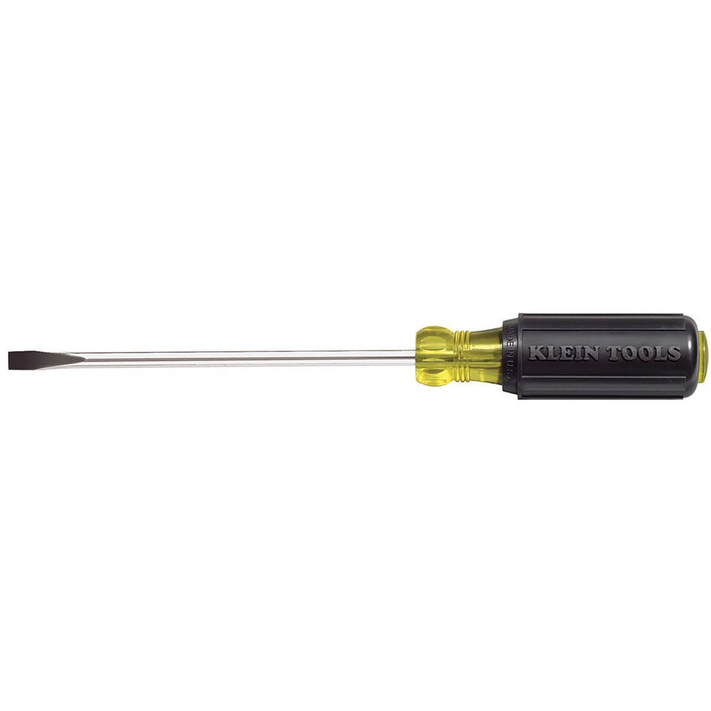 Klein Tools 1/4 Inch Cabinet Tip Screwdriver with 6 Inch Round Shank from GME Supply