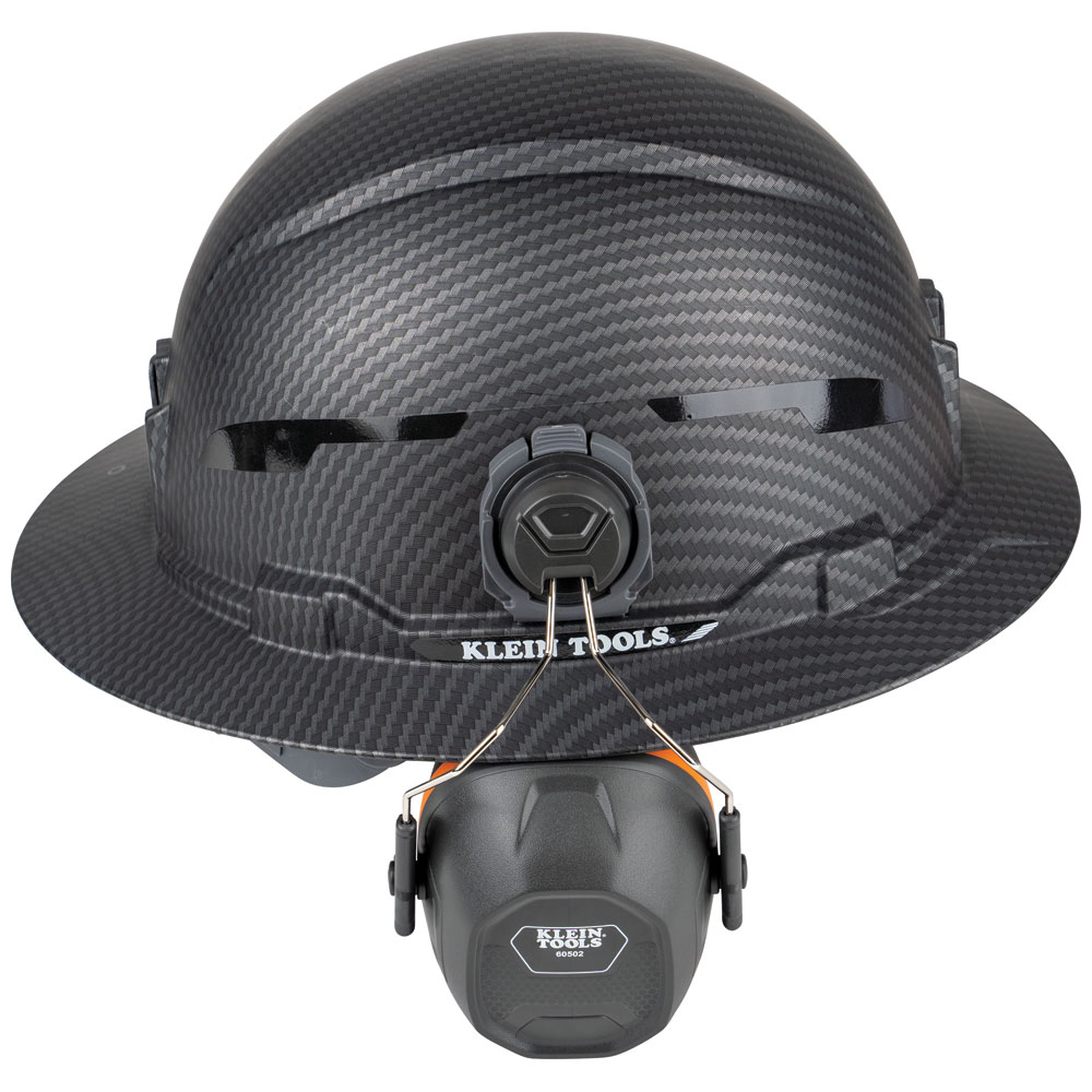 Klein Tools Full Brim Style Hard Hat Earmuffs - GME Supply Klein Tools Full Brim Style Hard Hat Earmuffs - GME Supply