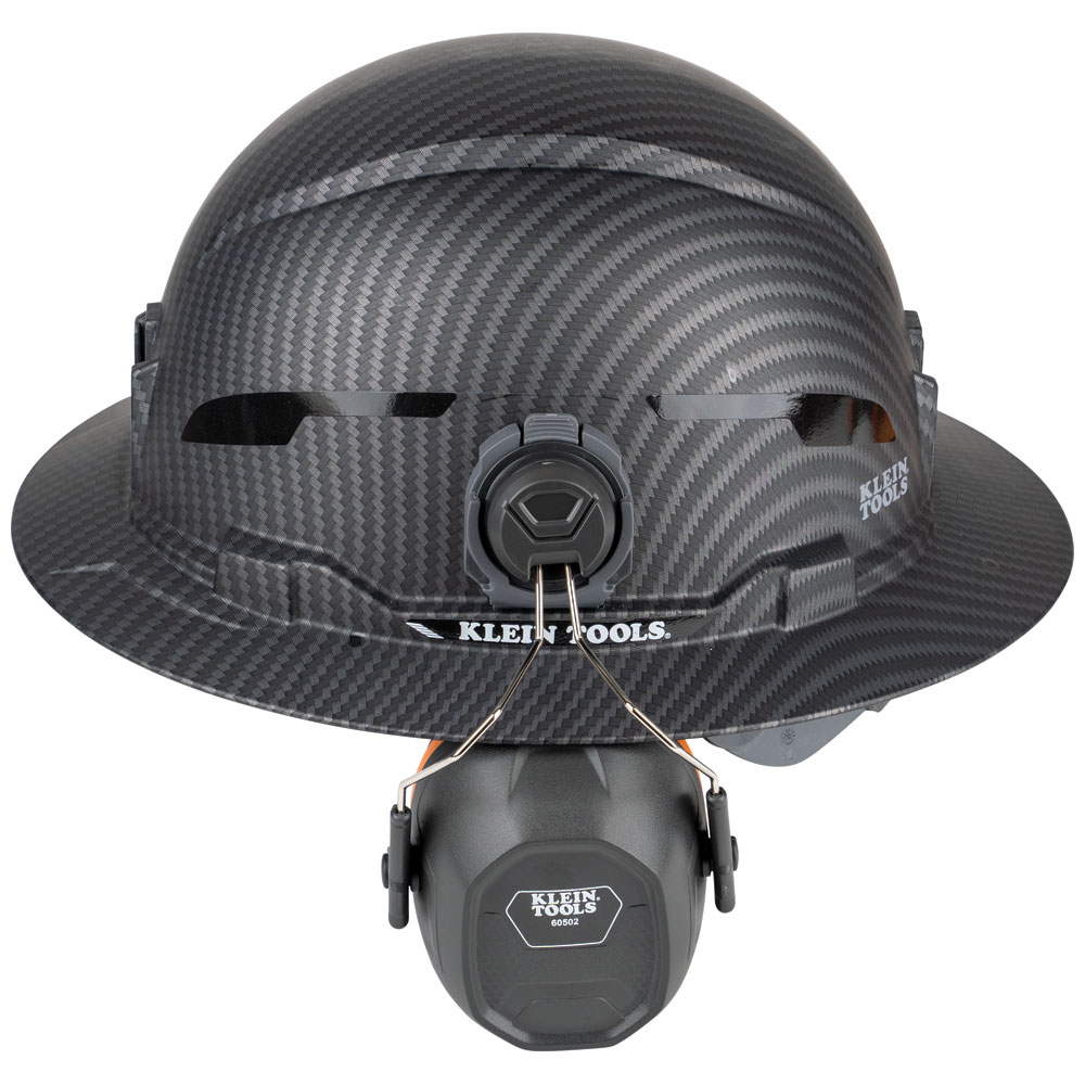 Klein Tools Full Brim Style Hard Hat Earmuffs from GME Supply