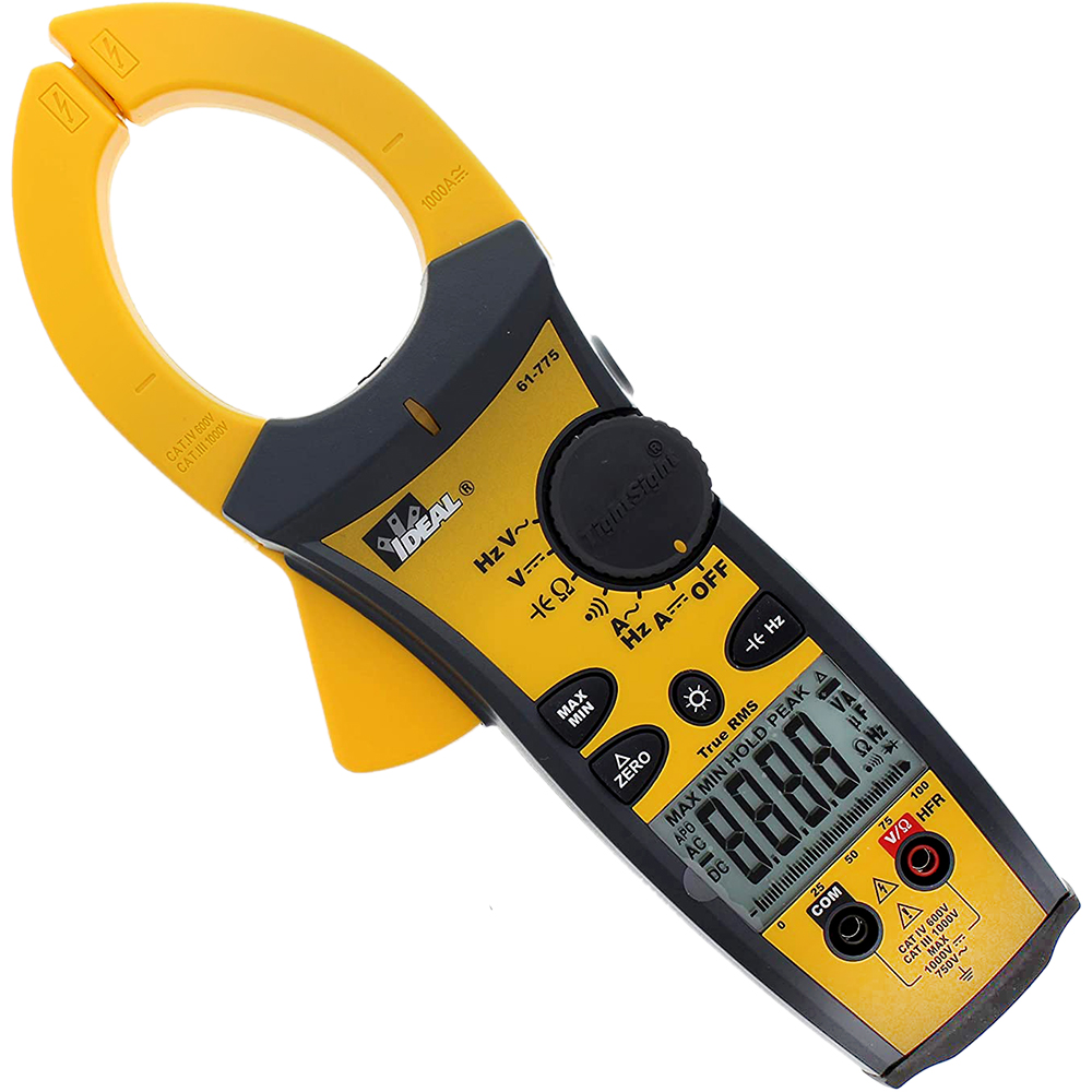 Ideal Industries 1000A AC/DC TRMS TightSight Clamp Meter from GME Supply