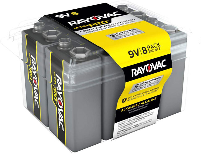 Rayovac 9V Batteries, Ultra Pro - 8 Pack | AL9V-8F from GME Supply