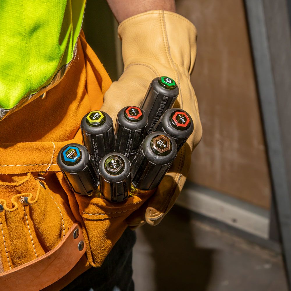 Klein Tools 631 7 Piece NutDriver Set with 3 Inch Shanks