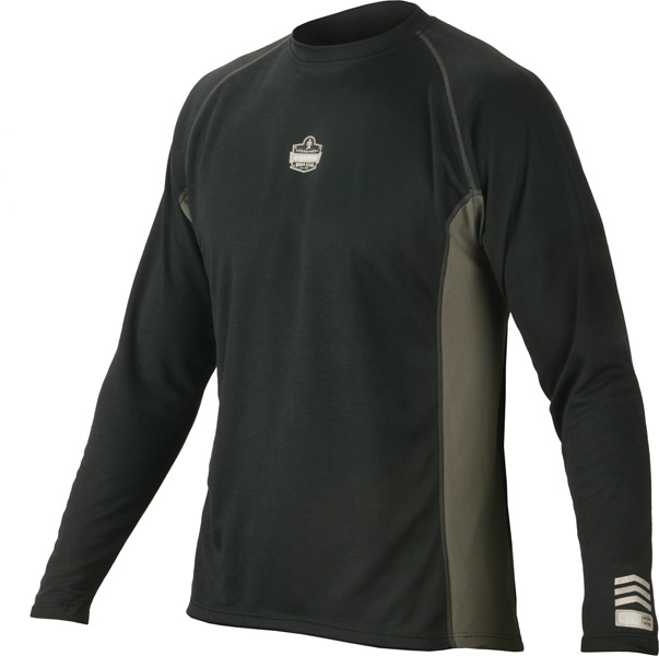 Ergodyne 6425 CORE Performance Work Wear Black Long Sleeve Shirt from GME Supply