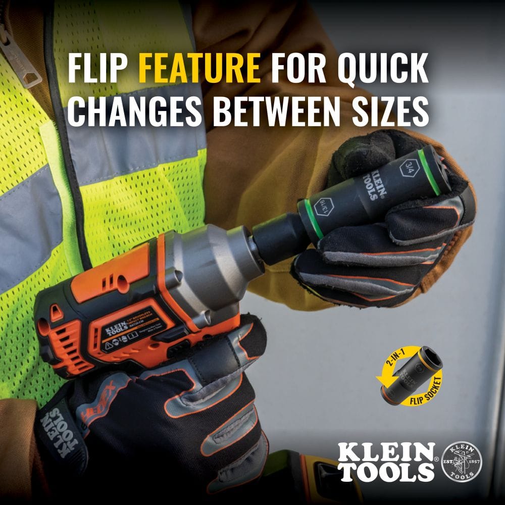 Klein Tools Flip Impact 7 Piece Socket Set from GME Supply