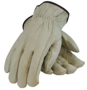 PIP Economy Grade Top Grain Cowhide Leather Drivers Glove with Keystone Thumb (Safety Wear) from GME Supply
