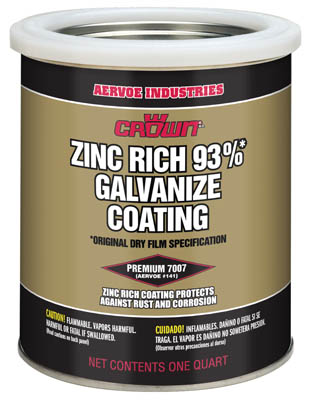 7007Q Crown Cold Galvanizing Compound - 1 Quart from GME Supply