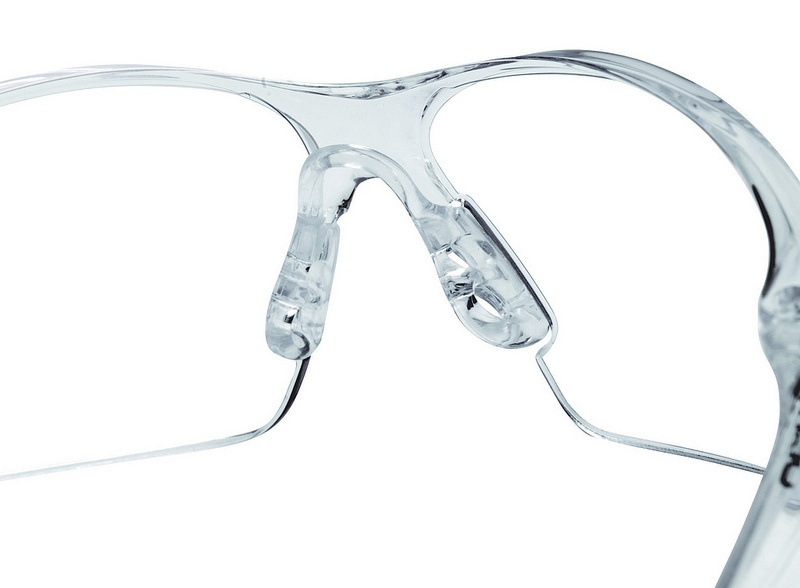 Bolle Rush Safety Glasses with Clear Lens and Clear Temple from GME Supply