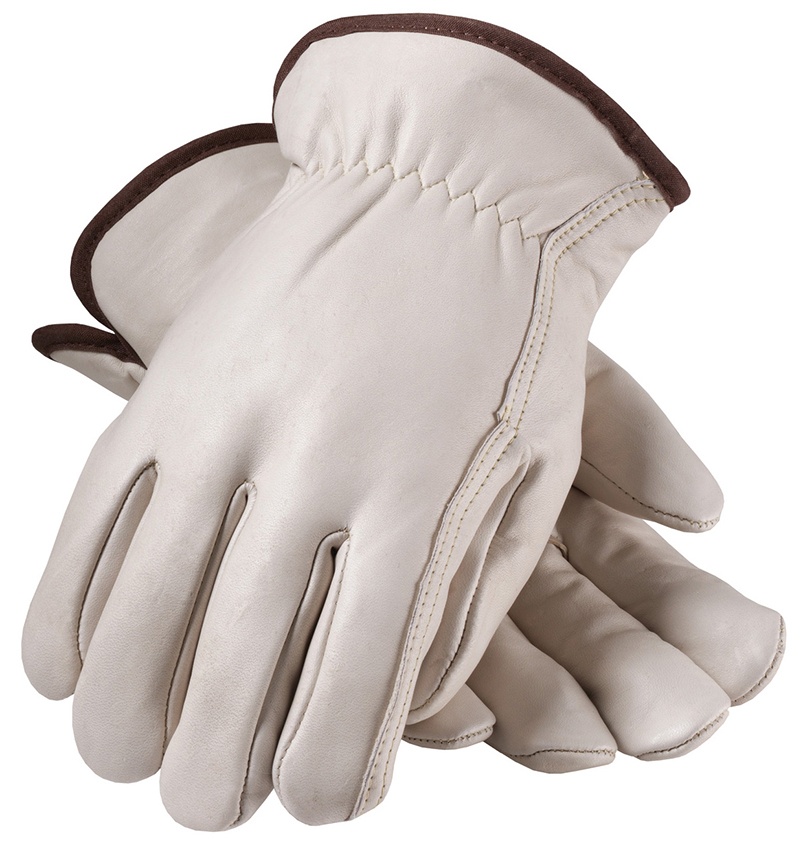 PIP Regular Grade Top Grain Medium Cowhide Leather Glove with White Thermal Lining and Keystone Thumb (12 Pairs) from GME Supply