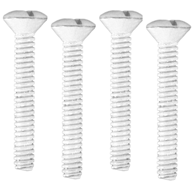 Custom Tool Supply White Wall Plate Screws