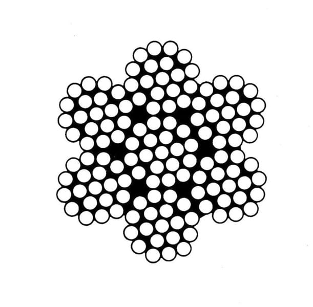 3/8" x 7 x 19 Galvanized Wire Rope