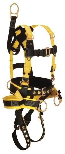FallTech Roughneck 4 D-Ring Derrick Harness with Tongue Buckle Legs 8021 from GME Supply