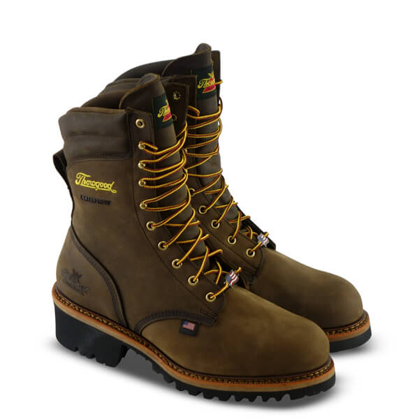 Thorogood Men's Logger 9 Inch Studhorse Waterproof Work Boots with Steel Toe from GME Supply