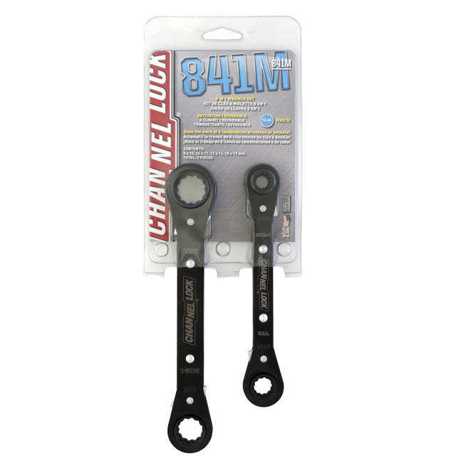 Channellock Metric Ratcheting Combo Wrench Set from GME Supply