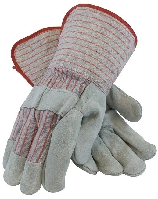 PIP 85-7612S Split Leather Palm Gauntlet Cuff Gloves, 12 Pairs from GME Supply