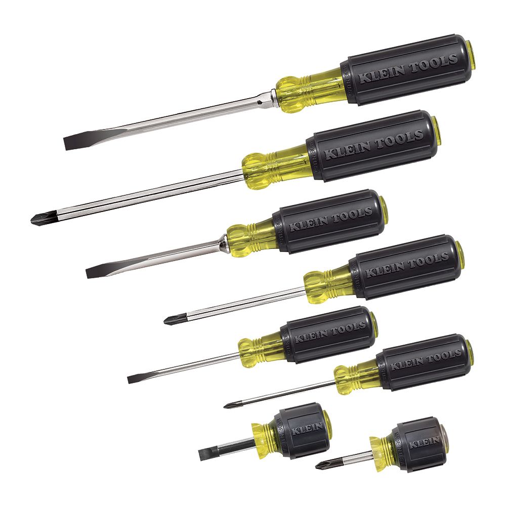 Klein Tools 8 Piece Cushion Grip Screwdriver Set from GME Supply