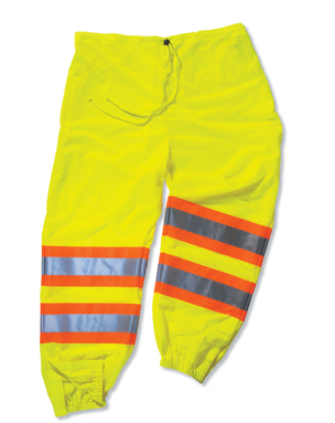 Ergodyne 8911 GloWear Lime Class E Two-Tone Pants from GME Supply