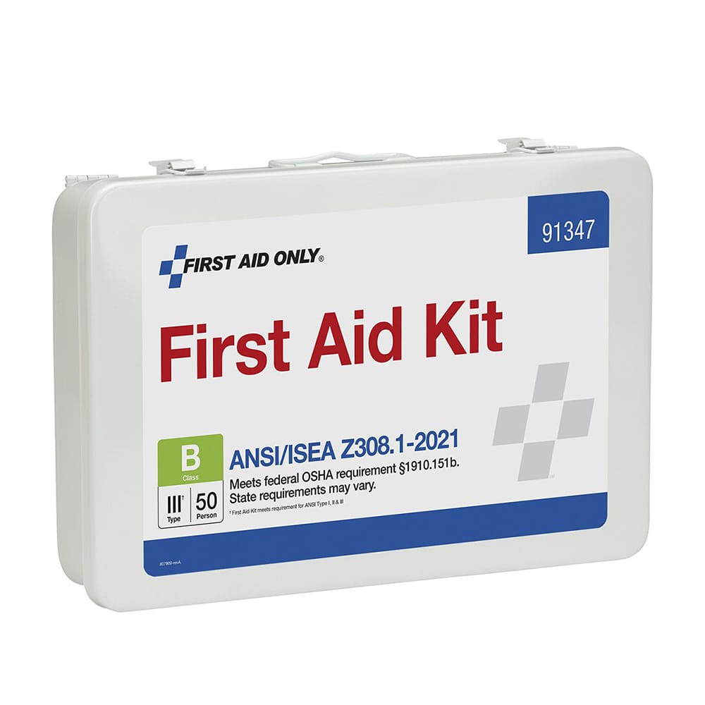 First Aid Only ANSI B 50 Person Metal ANSI 2021 Compliant First Aid Kit